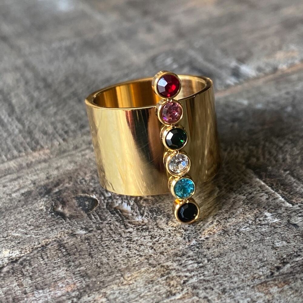 NEW Chakra Gold Statement Ring - Picture 11 of 16